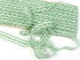 Bobbin lace No. 81215 white/grass green | 30 m - 1/5