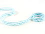 Bobbin lace No. 81215 white/turquoise | 30 m - 1/2