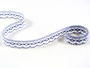 Bobbin lace No. 81215 white/royal blue | 30 m - 1/2