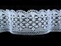 Cotton bobbin lace 81933, width 70 mm, white - 1/5