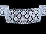 Cotton bobbin lace insert 82219, width 50 mm, white - 1/5