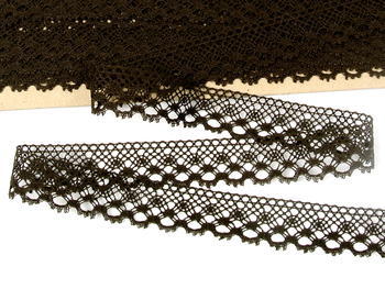 Bobbin lace No. 82222 dark brown | 30 m - 1