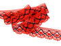 Bobbin lace No. 82231 red/blueblack | 30 m - 1/4