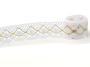 Bobbin lace No. 82231 white/gold | 30 m - 1/6