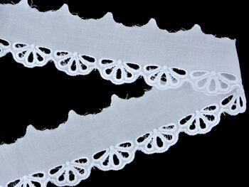 Embroidery lace No. 65022 white | 9,2 m - 2