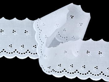Embroidery lace No. 65091 white | 9,2 m - 2