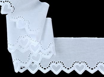Embroidery lace No. 65092 white | 13,8 m - 2