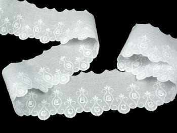 Embroidery lace No. 65113 white | 9,2 m - 2