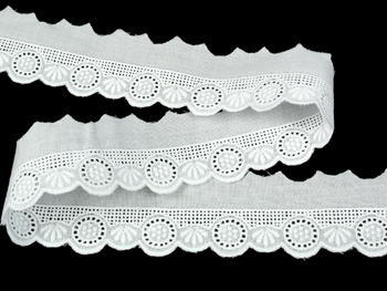 Embroidery lace No. 65116 white | 11,4 m - 2