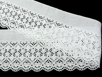 Embroidery lace No. 65123 white | 9,2 m - 2