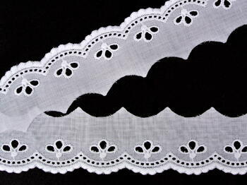 Embroidery lace No. 65010 white | 9,2 m - 2