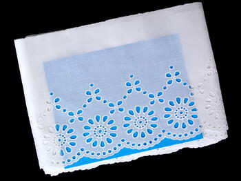 Embroidery lace No. 65033 white | 14,4 m - 2