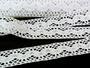 Cotton bobbin lace insert 73002, width 32 mm, white - 2/5