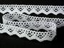 Cotton bobbin lace 73003, width 20 mm, white - 2/4