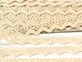 Cotton bobbin lace 73003, width 20 mm, beige - 2/4