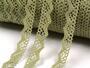 Cotton bobbin lace 73003, width 20 mm, khaki - 2/3