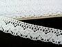 Cotton bobbin lace 73007, width 30 mm, white - 2/5