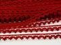 Cotton bobbin lace 73010, width 13 mm, light wine - 2/4