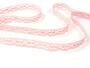 Cotton bobbin lace 73011, width 10 mm, pink - 2/3