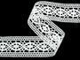 Cotton bobbin lace 75001, width 50 mm, white - 2/5