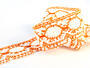 Bobbin lace No. 75032 white/rich orange | 30 m - 2/5