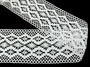 Cotton bobbin lace insert 75036, width 100 mm, white - 2/5