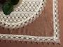 Cotton bobbin lace 75041, width 40 mm, ecru/light brown/dark brown - 2/2
