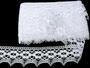 Cotton bobbin lace 75050, width 60 mm, white - 2/5
