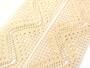 Cotton bobbin lace insert 75052, width 63 mm, beige - 2/4