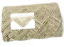 Cotton bobbin lace 75054, width 45 mm, light linen gray - 2/4