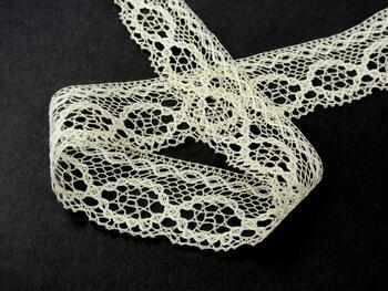 Cotton bobbin lace 75065, width 47 mm, ecru - 2