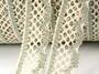Cotton bobbin lace 75067, width 47 mm, ecru/dark linen gray - 2/3