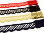 Cotton bobbin lace 75067, width 47 mm, khaki - 2/2