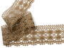 Cotton bobbin lace 75076, width 53 mm, dark beige - 2/5