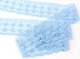 Cotton bobbin lace 75076, width 53 mm, light blue - 2/5
