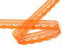 Cotton bobbin lace 75077, width 32 mm, rich orange - 2/4