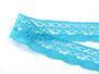 Cotton bobbin lace 75077, width 32 mm, turquoise - 2/4