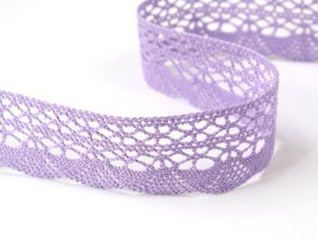 Cotton bobbin lace 75077, width 32 mm, purple III - 2