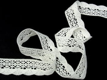 Bobbin lace No. 75077 toned white | 30 m - 2