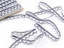 Bobbin lace No. 75079 white/blueblack | 30 m - 2/4