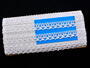 Cotton bobbin lace 75087, width 19 mm, white - 2/4