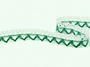 Bobbin lace No. 75087 white/light green | 30 m - 2/5