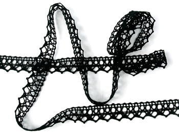 Bobbin lace No. 75087 black | 30 m - 2