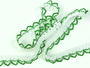 Bobbin lace No. 75087 white/grass green | 30 m - 2/5