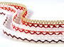 Bobbin lace No. 75087 light linen/light red | 30 m - 2/2