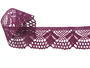 Cotton bobbin lace 75098, width 45 mm, violet - 2/4