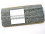 Metalic bobbin lace 75099, width 18 mm, Lurex silver - 2/6
