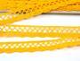 Cotton bobbin lace 75099, width 18 mm, dark yellow - 2/3