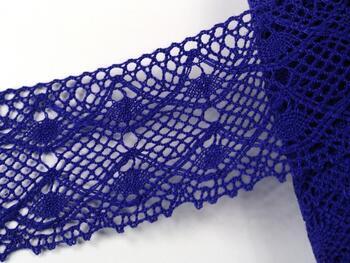 Cotton bobbin lace 75110, width 53 mm, purple/violet - 2