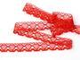 Cotton bobbin lace 75133, width 19 mm, red - 2/6
